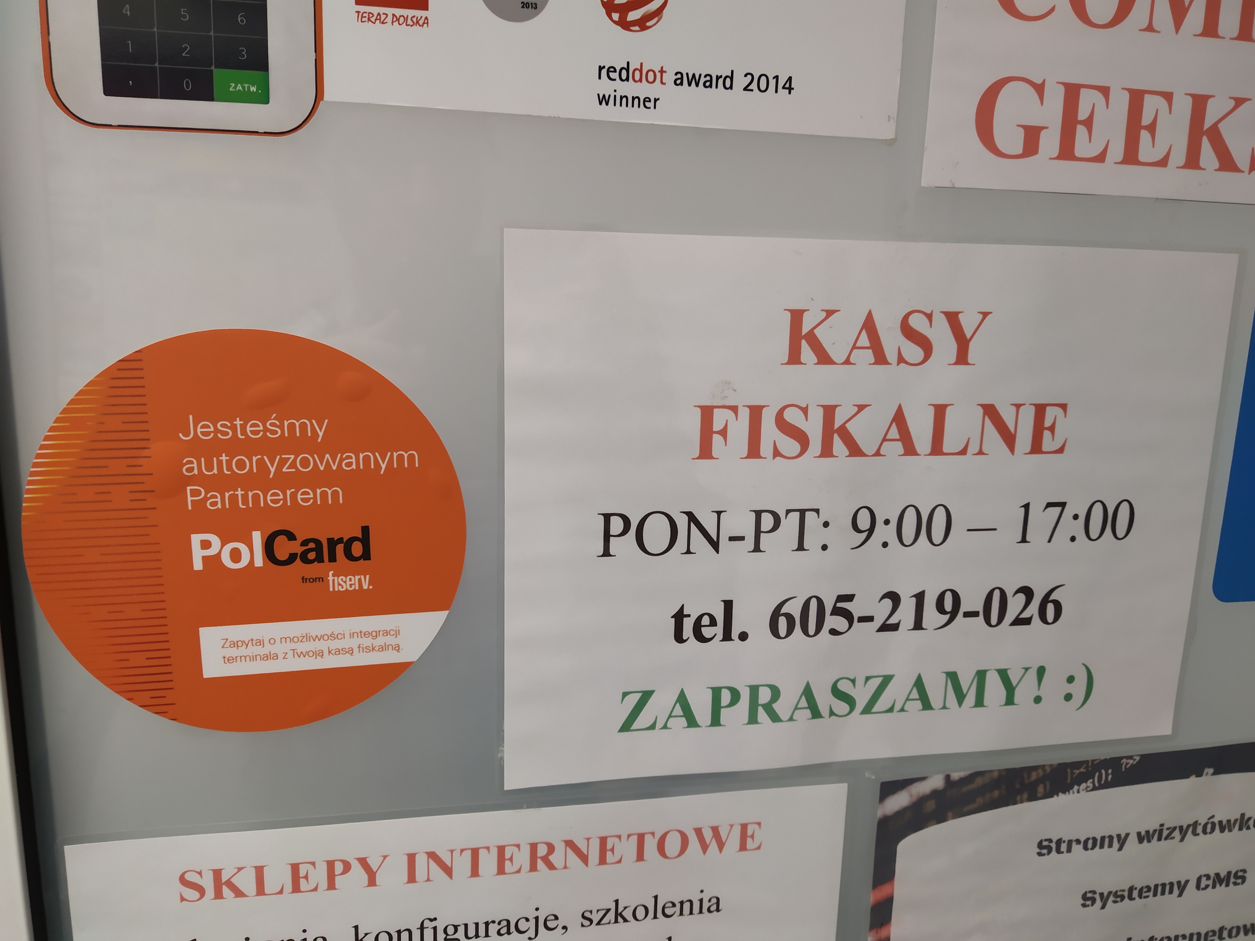 Autoryzowany Partner Polcard COMPUTER GEEKS Kasy fiskalne